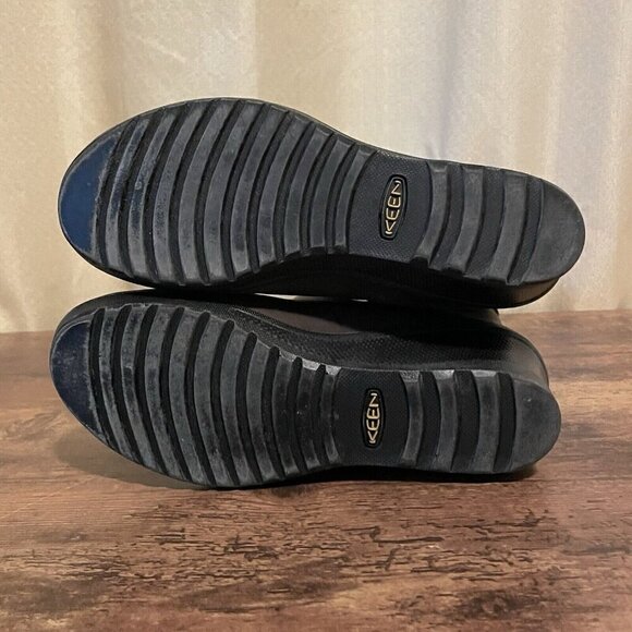 Keen Womens Keen of Scots Boot Sz 6 Brown Nubuck Leather Wedge Heel Fleece Lined - Picture 8 of 8